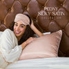 Silky Satin Eye Mask - Peony